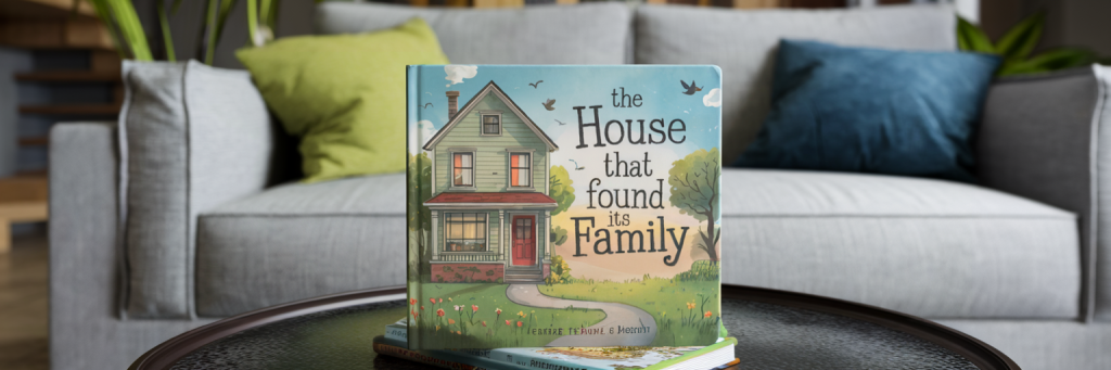A children s book titled the house that found its family